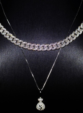 Mr.Bling情侣款纯银钱袋美金吊坠