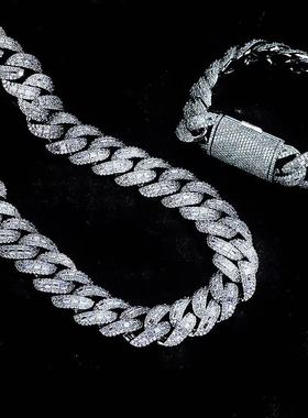 Mr.Bling重工20mm混合镶嵌古巴链