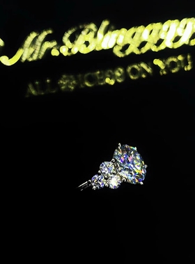 Mr.Bling情侣3克拉莫桑石婚戒