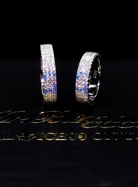 Mr.Bling情侣纯银定制字母戒指