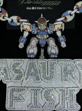 Mr.Bling满钻超大号双排字母吊坠