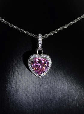 Mr.Bling满钻情侣款多色爱心吊坠