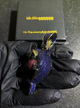 Mr.Blingggggg满钻拳击鲨鱼吊坠