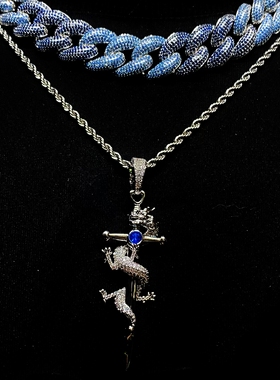 Mr.Blingggggg实心盘龙宝剑吊坠