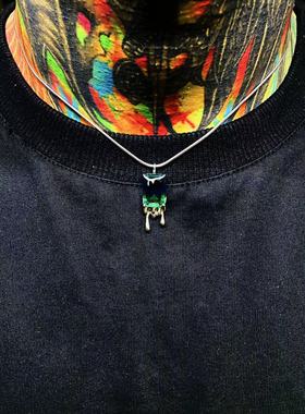 Mr.Blingggggg纯银彩色碧玺项链