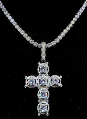 Mr.Bling满钻冰糖超闪十字架吊坠