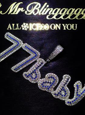 Mr.Bling男女款字母数字拼接吊坠