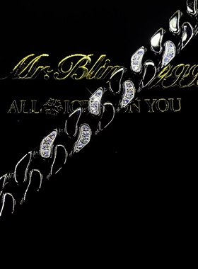 Mr.Blingggggg莫桑石钛钢手链