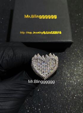 Mr.Blingggggg混镶火焰爱心戒指