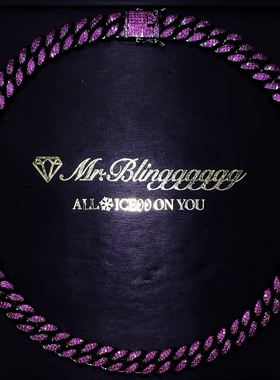 Mr.Bling男女通用红刚玉古巴链