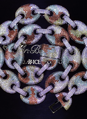 Mr.Bling私人定制迷彩色猪鼻链