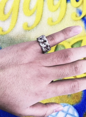 Mr.Bling满钻说唱街头古巴链戒指