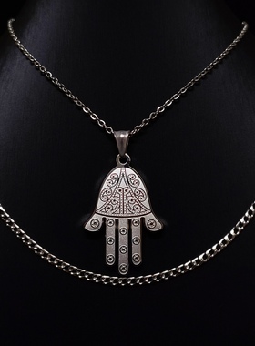 Mr.Bling勒布朗不掉色法蒂玛吊坠