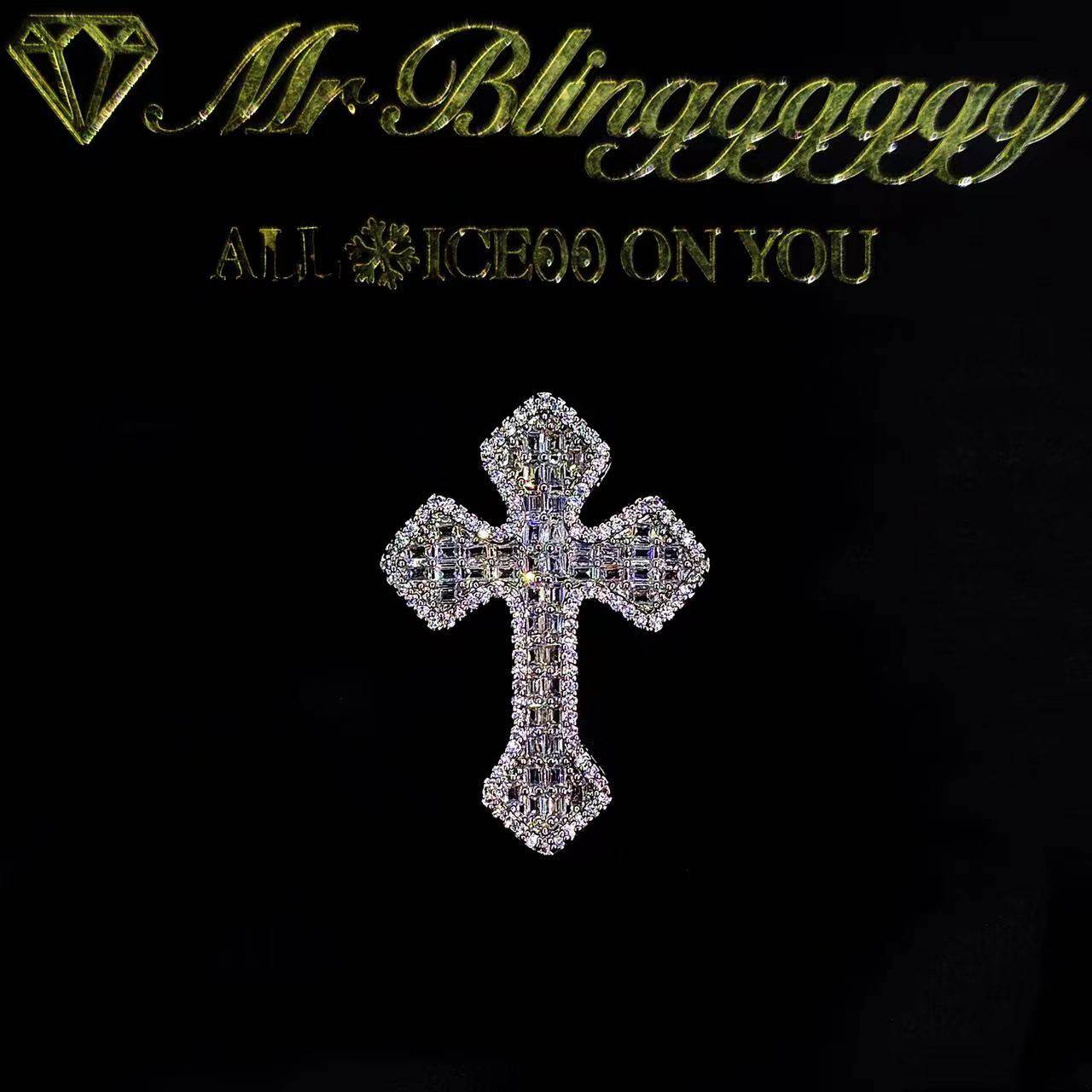 Mr.Blingggggg European and American hip-hop jewelry rapper's same style full diamond mixed inlaid large size ring