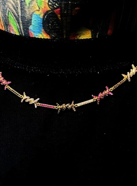 Mr.Blingggggg定制彩色荆棘项链