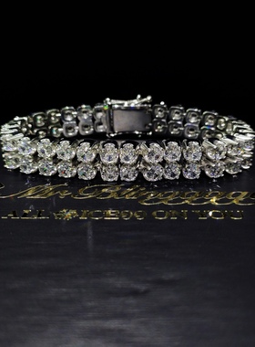 Mr.Bling精钢不掉色双排钻手链