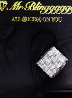 Mr.Bling满钻超大嘻哈夸张戒指