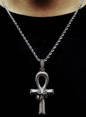 Mr.Bling男女款安卡十字架吊坠