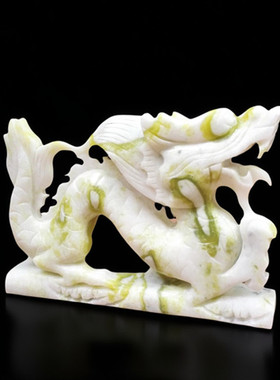 玉石青龙白虎朱雀玄武玉石摆件