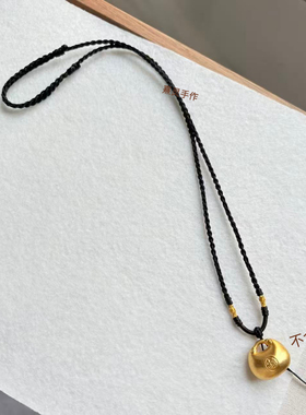手工编织高档吊坠挂绳男翡翠平安扣貔貅金佛观音绳子女项链四股编