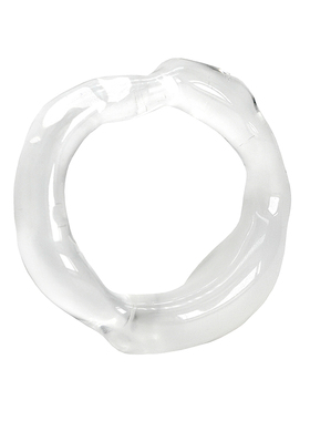 手工日本琉璃白色不规则戒指