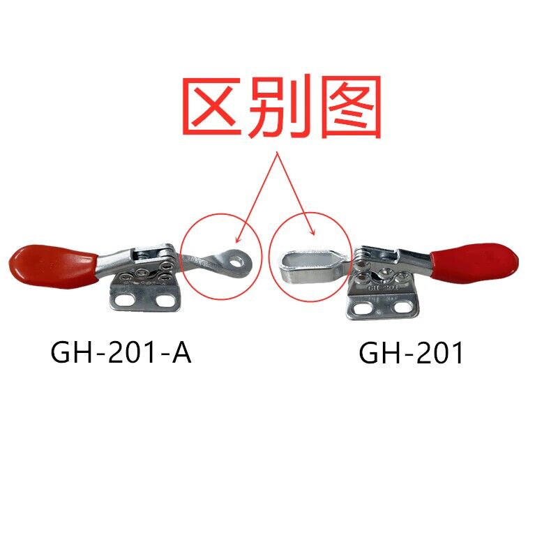 快速夹具夹钳快速压紧器工件固定工具水平式GH201A 201 201L 201H - 图2