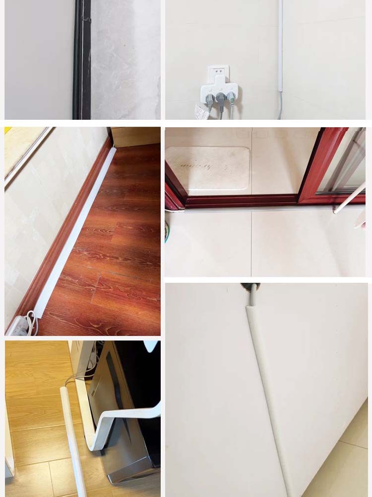 PVC自粘软线槽地线槽橡胶线槽防踩压线槽走线神器地面明装理线器,淘宝优惠券,粉丝福利购,淘宝优惠卷