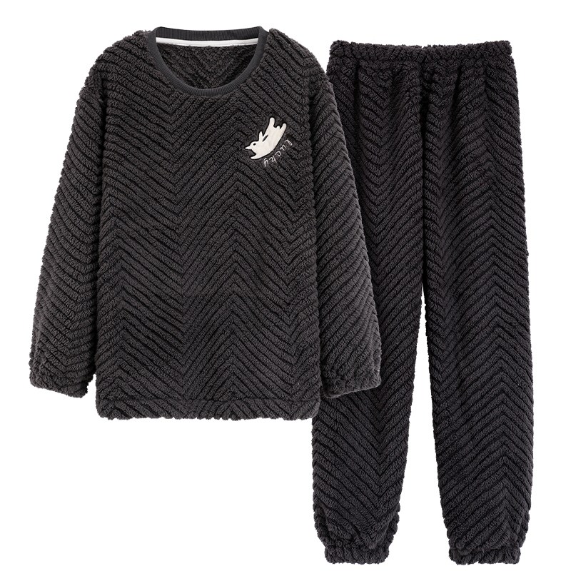 秋冬季法兰绒男士保暖睡衣套装珊瑚绒家居服加绒加厚可外穿春天,淘宝优惠券,粉丝福利购,淘宝优惠卷