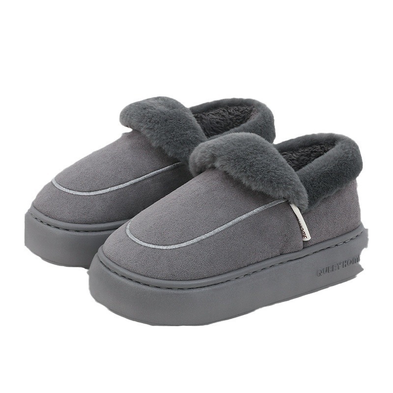 家居包跟棉拖鞋男秋冬2025新款加绒保暖防滑情侣软底外穿棉鞋女士 - 图3