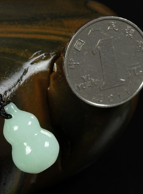 手工A货葫芦吊坠福禄寿翡翠挂件