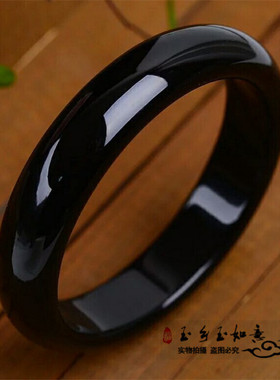 黑玉髓百搭民族风玛瑙手镯