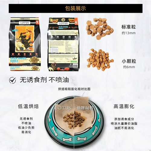 Spot Lotus Dog Food Утиная мясо Мясовое поле картофельное лотос Лотос домашние животные без долины мелкие частицы универсальные щенки