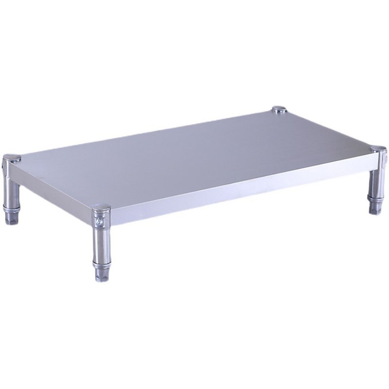 1层不锈钢家用小货架厨房置物架落地增高支架矮架子灶台盖板架子,淘宝优惠券,粉丝福利购,淘宝优惠卷