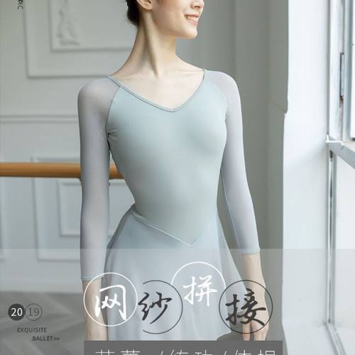 芭蕾舞服连衣裙练功服网纱体操服成人女形体服舞蹈服0018Q教师舞 - 图0