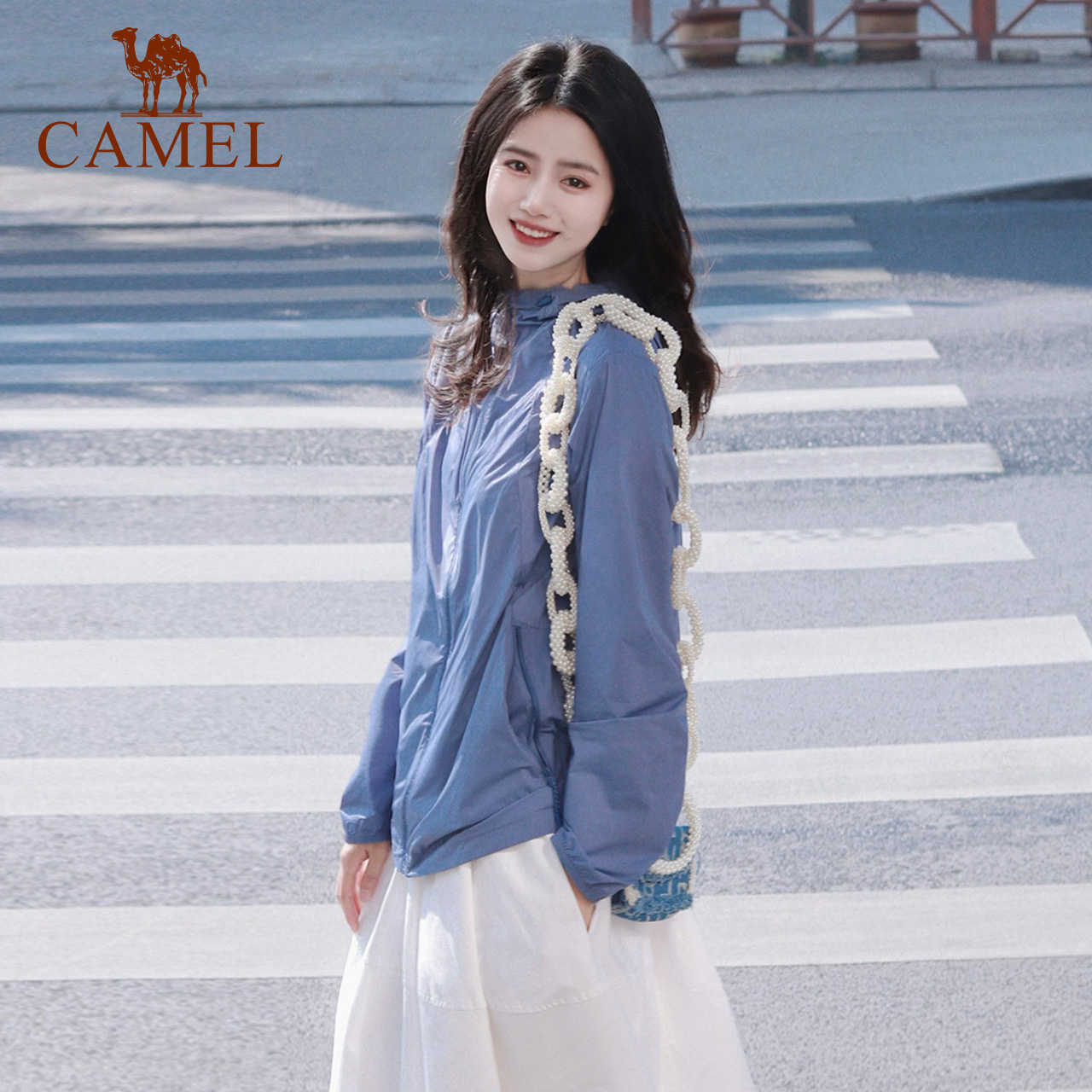 【零感】骆驼户外防晒服骑行夏季服防紫外线外套情侣冰丝皮肤衣 - 图2