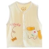 Baby cotton đôi vest nữ mỏng bé vải trẻ em vest trẻ sơ sinh vest mùa xuân và mùa thu cardigan trẻ nhỏ - Áo ghi lê