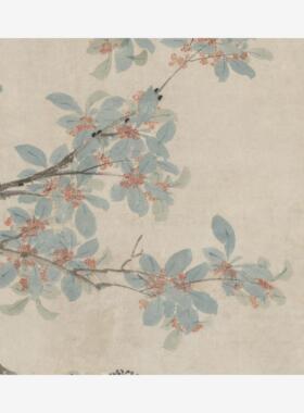 新品11明沈周黄菊丹桂