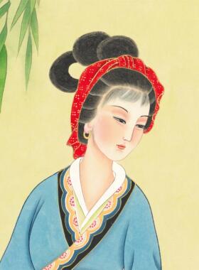 工笔画四大美人图国画王