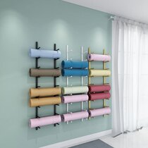 Yoga Mat Containing Rack Wall Foam Cushion Roller Fitness Equipment Home Wall-mounted Finishing Shelf Multilayer Display Shelving