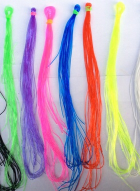 小时候透明编织女生编制手链玻璃水晶丝带塑胶空心实芯线翻花绳子