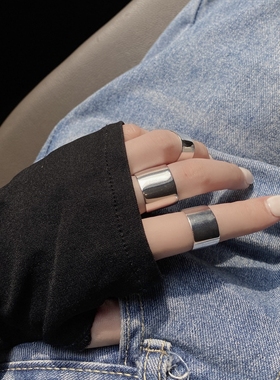 ins冷淡风小众设计感戒指套装女时尚个性开口指环轻奢食指戒饰品