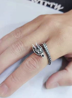 戒指男潮轻奢小众设计冷淡风简约女夏高级时尚个性食指指环单身戒