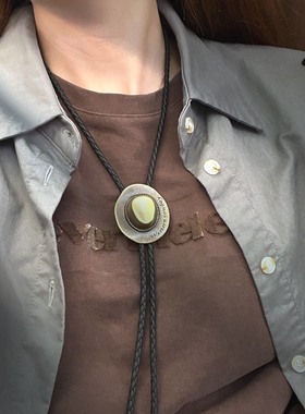 韩版衬衫项链配饰波洛领绳男女长款时尚吊坠挂饰品衣服装饰挂坠件