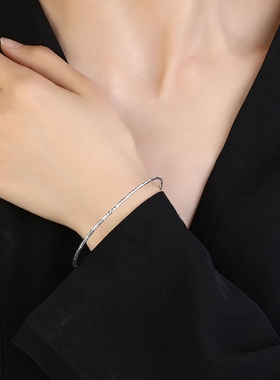 女款实心手镯闭口多环送老婆女友七夕情人节礼物