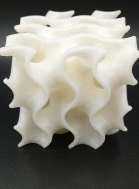 北欧3D打印方形陶瓷摆件