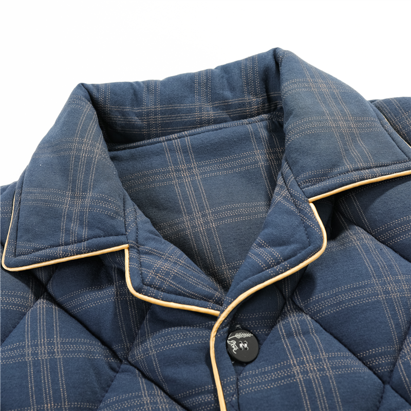 浪莎睡衣男士冬季加厚加绒纯棉夹棉秋冬款三层保暖加棉家居服套装,淘宝优惠券,粉丝福利购,淘宝优惠卷