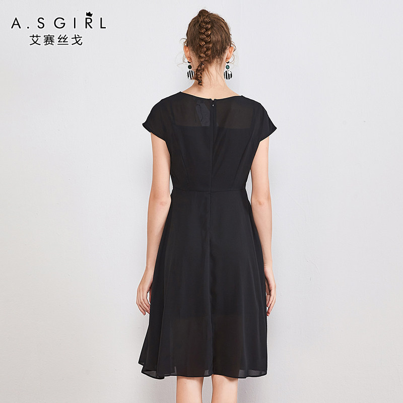 阿依莲艾赛丝戈夏季新款雪纺仙女裙 阿依莲女装折扣店连衣裙