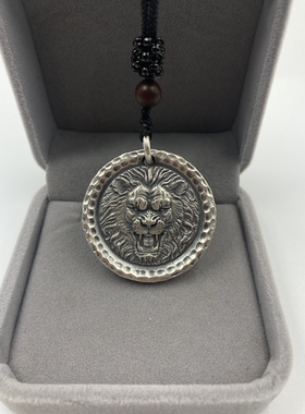 百饰情缘男女足银浮雕吊坠