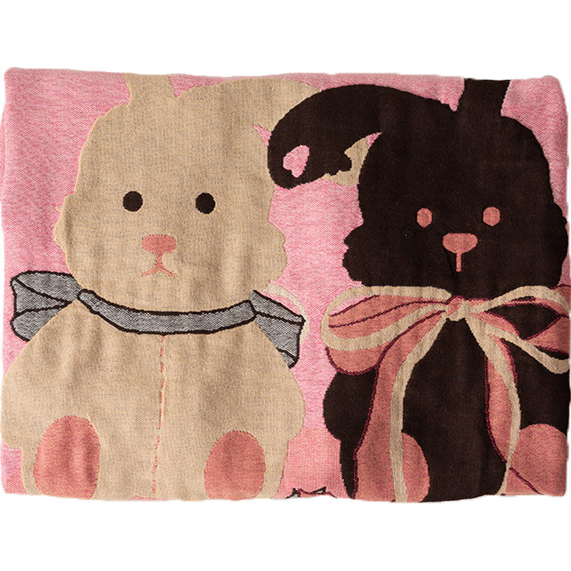 布偶兔兔枕巾纯棉可爱一对全棉枕头巾家用柔软吸汗透气防头油单人,淘宝优惠券,粉丝福利购,淘宝优惠卷