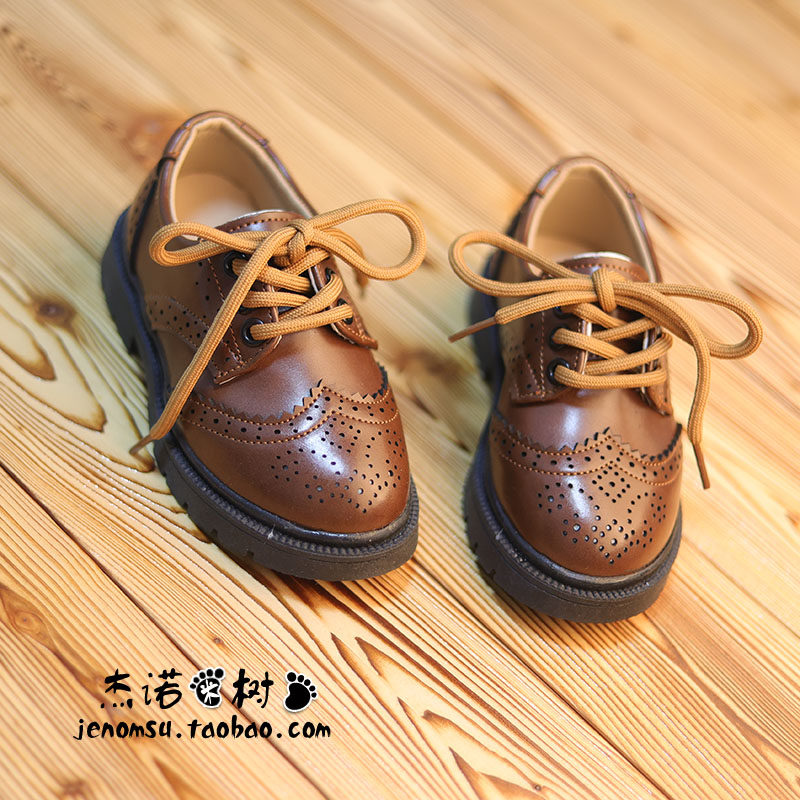 男童百搭小皮鞋2025新款软底儿童单鞋英伦风布洛克复古女孩演出鞋,淘宝优惠券,粉丝福利购,淘宝优惠卷